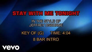 Jeffrey Osborne - Stay With Me Tonight (Karaoke)
