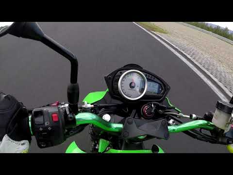 Autodrom Most part two GoPro5, Kawasaki Z750 green Japan 2019