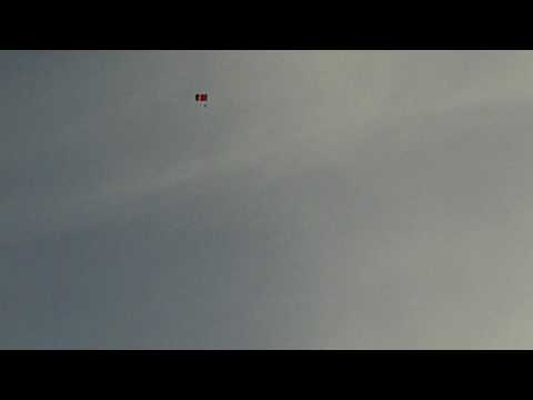 Chris Sherrington doing his parachute jump