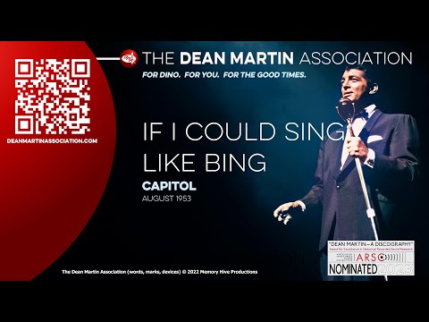 DEAN MARTIN - "If I Could Sing Like Bing" (Capitol, 1953)