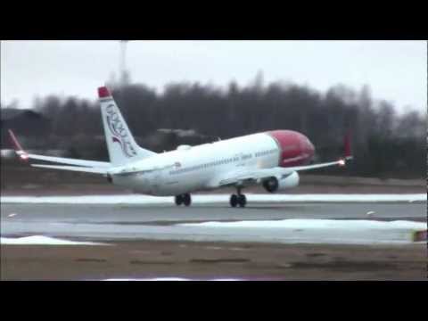 Norwegian Air Shuttle Boeing 737-800 Takeoff at Rovaniemi Airport (RVN/EFRO)