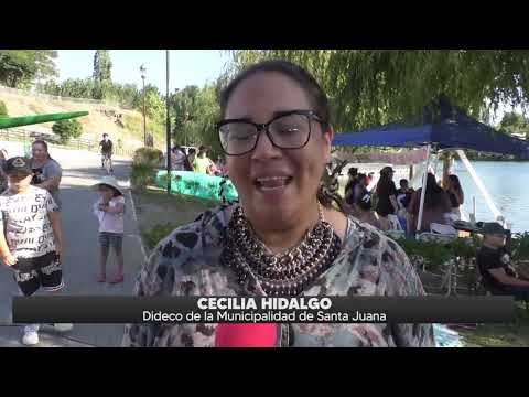 Municipalidad de Santa Juana realizó jornada de actividades recreativas para sus vecinos