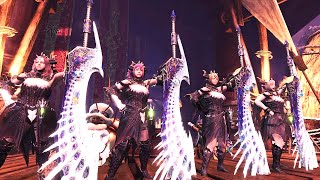 【MHWI】ミラボレアス装備の強さが分かる動画。USJ・無限のきらめきを/ 01'33''75 大剣 4PT / Velkhana Great Sword × 4
