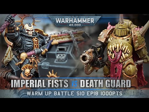 Imperial Fists vs Death Guard Warhammer 40K Battle Report 9th Edition 1000pts S10EP18 FOR DORN!