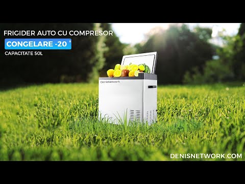 Video: frigider auto 50L cu compresor DenisNetwork