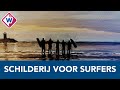 Schilderij voor omgekomen surfers ontroert: 'Brok in mijn keel' - OMROEP WEST