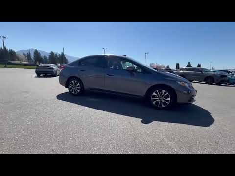 2015 Honda Civic Sedan EX Automatic in Gray for sale at Murray Honda in Chilliwack, BC