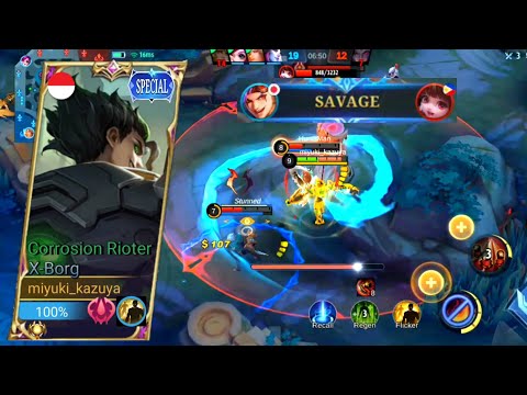 THIS MONSTER BUILD X.BORG GETTING SAVAGE EASILY!!🔥| X.BORG BEST BUILD 2023 | MLBB