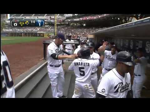 2012/07/18 Amarista scores on wild pitch