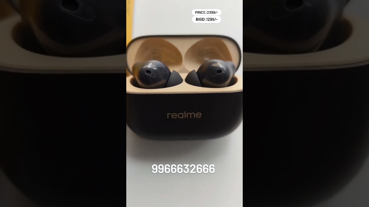realme Buds T300  360 Spatial Audio and 40 hours Playback Bluetooth  (Stylish Black, True Wireless)