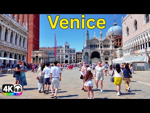 Venice Italy 4K Walking Tour: Summer Magic Along the Canals!