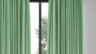 Комплект штор «Финесет (зеленый)» — видео о товаре