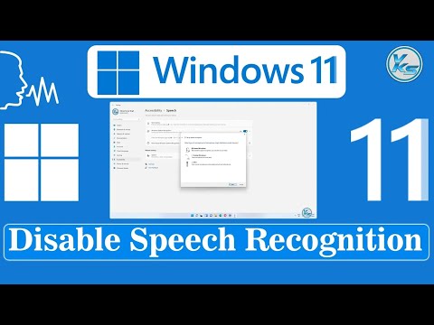 ✅ How To Disable Speech Recognition in Windows 11