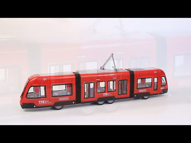 Трамвай Lanson Toys инерционный световые звуковые эффекты 1:16 - видео