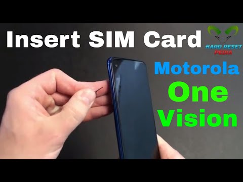 Motorola One Vision Insert The SIM Card