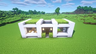 Minecraft SMALL MODERN HOUSE TUTORIAL - Minecraft 