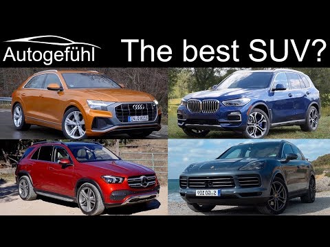 Mercedes GLE vs BMW X5 vs Audi Q8 vs Porsche Cayenne Best SUV comparison review - Autogefühl