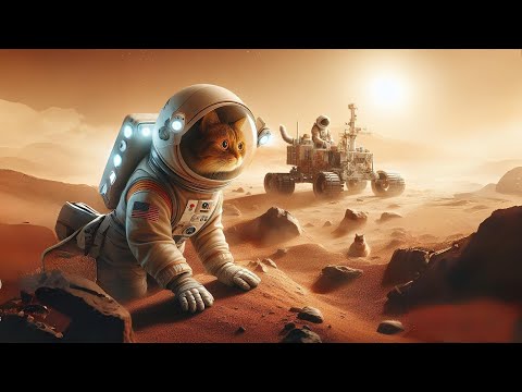 Cat Goes To The Mars Mission | Cat in a Mars Mission | Cat Story | Cat Walking on Mars | #catstory