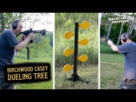 Birchwood Casey Dueling Tree Target - Review \u0026 Torture Test (pistol and rifle)