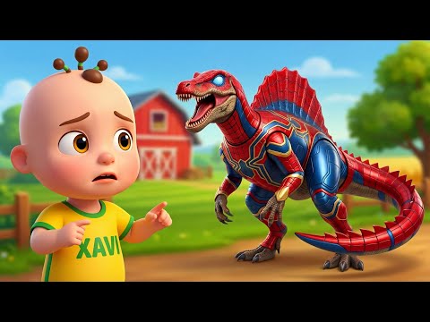 Dinosaur Is Coming Song | Baby Songs & Nursery Rhymes | Baby Xavi Kids Songs