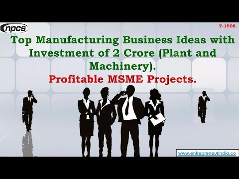 , title : 'Top Manufacturing Business Ideas with Investment of 2 Crores (Plant and Machinery).'