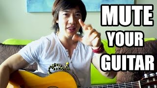 Silence is a SOUND! How to Mute the Guitar