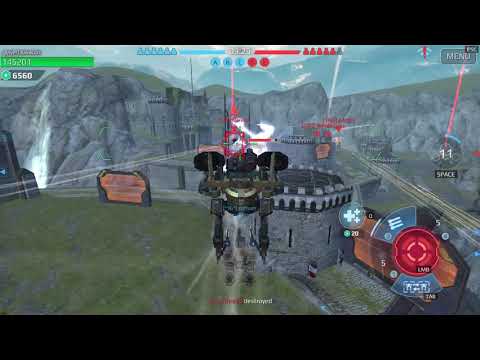 DIAMOND LEAGUE battle using FALCON with TRIDENT and ZEUS _ War Robots _ PC version _ 20190806 (1)