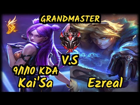 Luger (KAI'SA) vs EZREAL - 9/1/10 KDA BOTTOM ADC GAMEPLAY - EUW Ranked GRANDMASTER