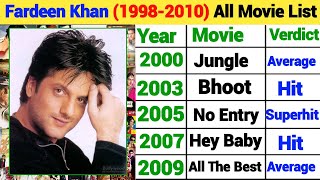Fardeen Khan All Movie list (1998-2010) Fardeen Khan flop and hit All Movie list Fardeen Khan movie