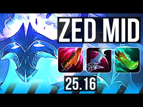 ZED vs TRYNDAMERE (MID) | Legendary, 800+ games, 15/4/5 | EUW Master | 25.16