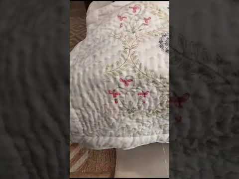 Hand Block Printed Cotton Bed Sheets With Quilt and Bed Cover (complete set)