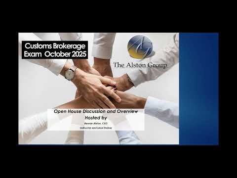 Customs Brokerage Exam October 2025 Overview