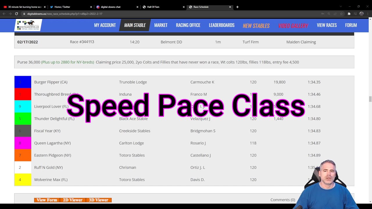 Horse Racing - Speed, Pace & Class | Breakdown