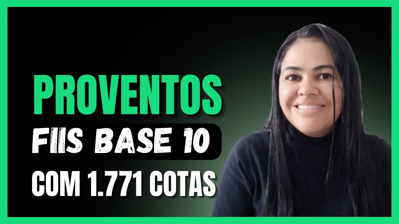 QUANTO VOU RECEBER DE PROVENTOS COM 1.771 COTAS? #diaristainvestidora #fundosimobiliarios