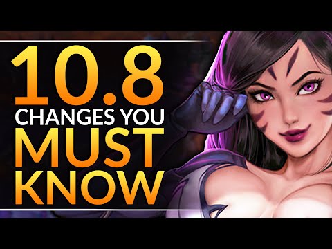 NEW Patch 10.8: MUST Know Changes, BUFFS, NERFS, REWORKS and Meta Tips | League of Legends Pro Guide