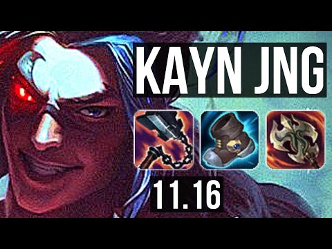 KAYN vs ELISE (JUNGLE) | Quadra, 12/2/9, Legendary, 1.1M mastery, 500+ games | KR Diamond | v11.16