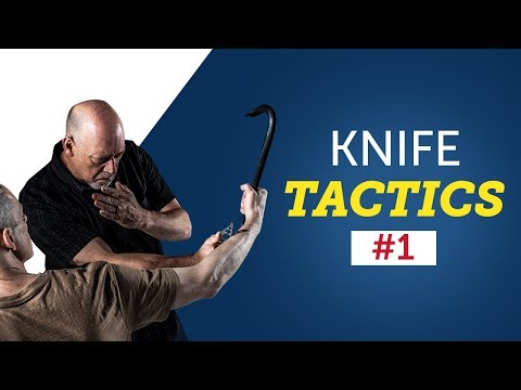 Knife Self Defense Techniques: Against An Angle 1 Attack With A Long Weapon