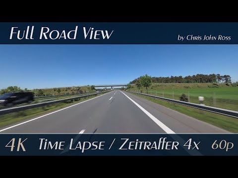 Autobahn (A31), Germany: Emsbüren - Lingen - Meppen - Haren - 4x Time Lapse (Zeitraffer) - 4K UHD