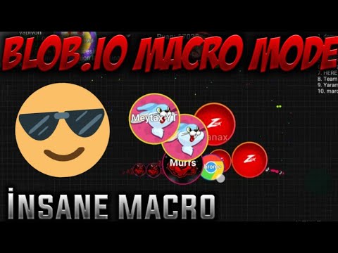 Blob.io Macro Mode Gameplay insane macro and macro trick  😎