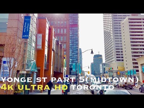 Yonge St Toronto Canada (walking tour 4K) Part 5