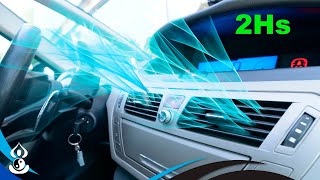 Barulho de Ar Condicionado Carro  Tela Escura 2hs Volume diminui 4db a cada 20 minutos - ASMR Dormir