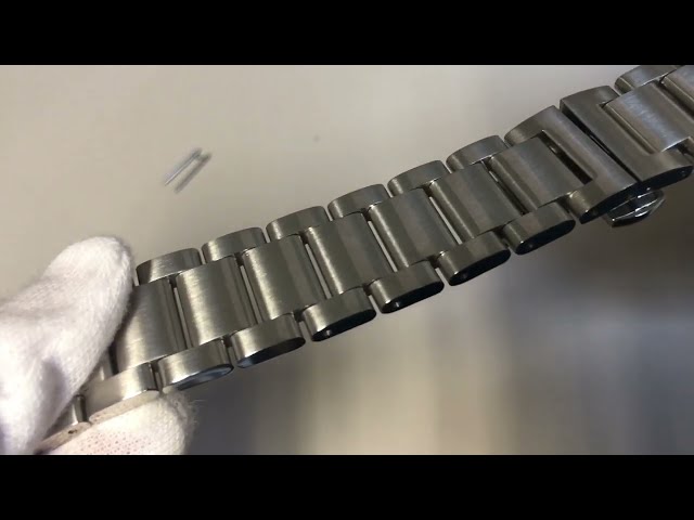 Vídeo relacionado con Kai Tian 24mm Stainless Steel Strap Wrist Band Replacement Watch Bands Black Metal Butterfly Buckle Watch Straps for Men Women