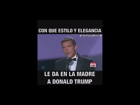 ANTONIO BANDERAS DEFIENDE LO LATINO.... EXCELENTE DISCURSO