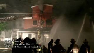 preview picture of video '20100502 - 4th alarm - Mt. Carmel, Pa -  Part 5'
