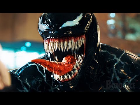 Venom takes control of Tom Hardy and obliterates mercenaries