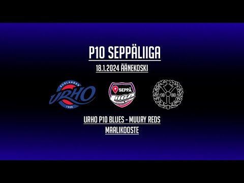 SeppäLiiga P10 Äänekoski 18.1.2024 Urho P10 Blues - MuurY Reds maalikooste