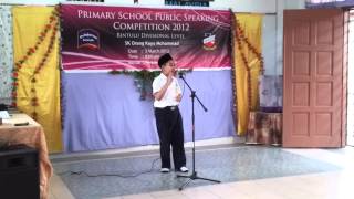 preview picture of video 'Public Speaking - Haziq Hafiy Proud to be Malaysian'