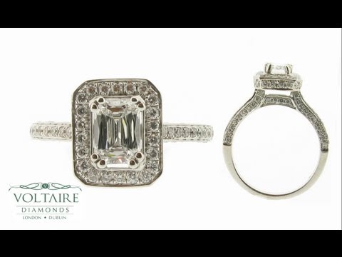 Prince Cut Halo Engagement Ring - ER 1198