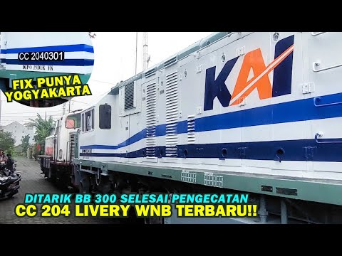 OFFICIAL! LOCOMOTIVE CC 204 03 01 NEWEST WNB LIVERY!! Yogyakarta Balai Yasa Railway Activity, BB 300