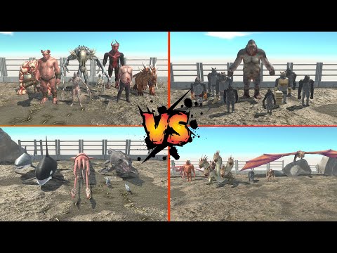 BATTLE ROYALE 4 FACTIONS (7 Round) - Animal Revolt Battle Simulator